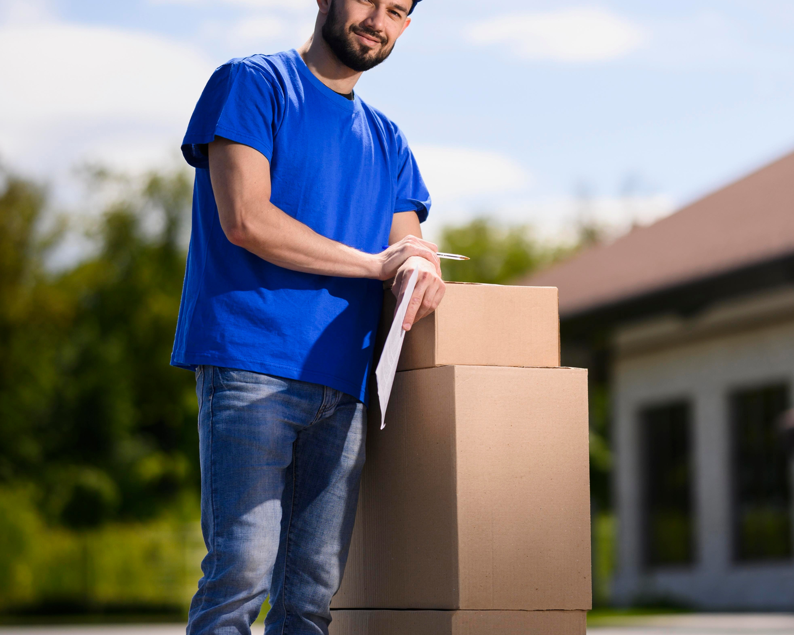 Healthcare and business facilities served by courier services